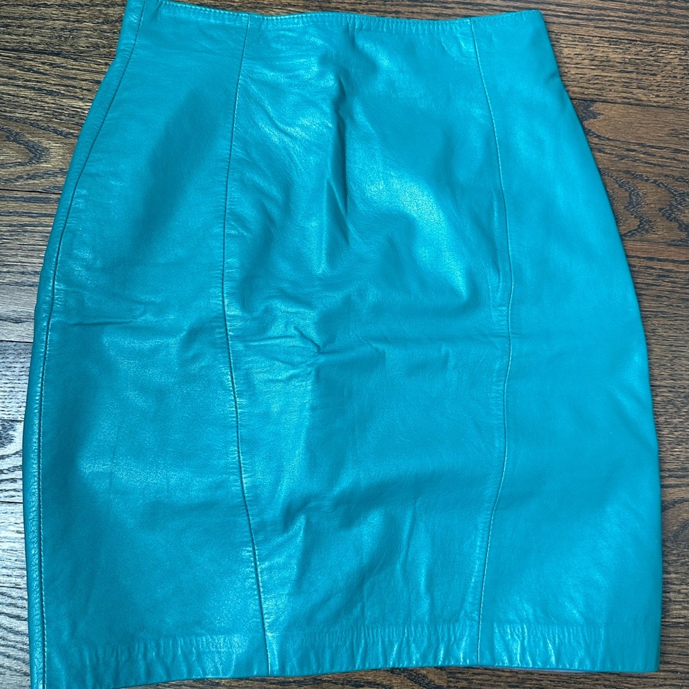 Vintage teal Pencil Skirt Casual